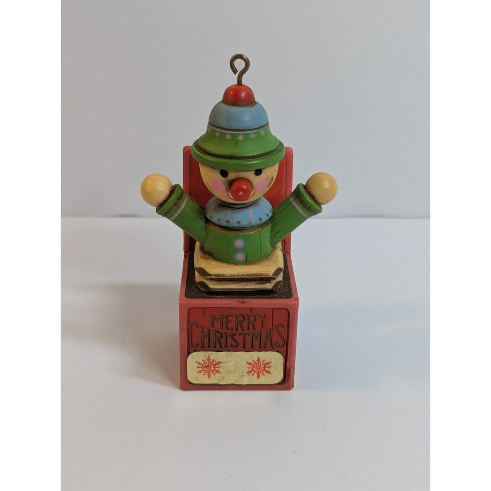 Vintage Hallmark Cards Jack‎ in the Box Yesteryear Series Christmas Ornament